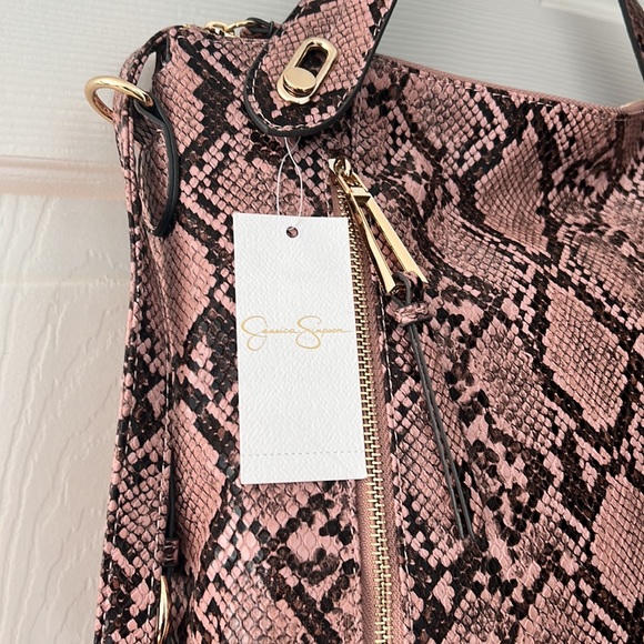 Jessica Simpson Roxanne Python Satchel - Picture 6 of 16
